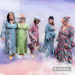 Wevez Silky Wrap Maxi Dress - NWT